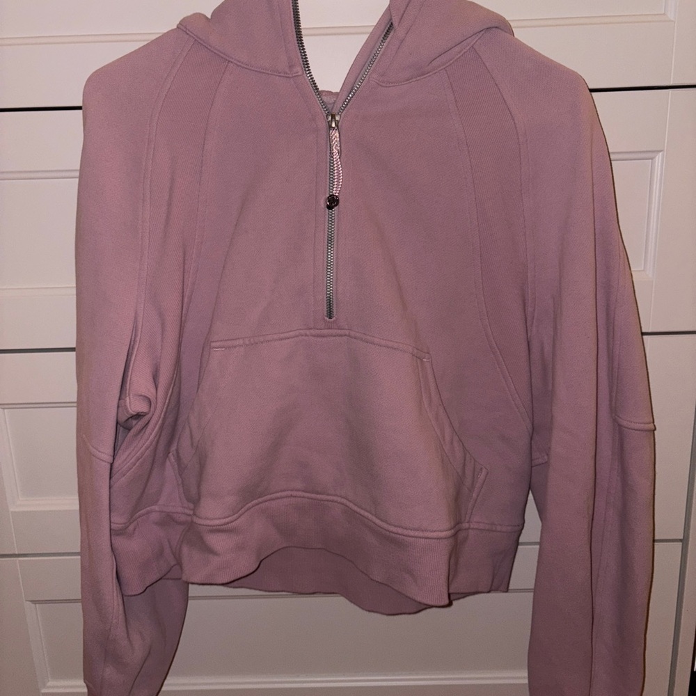 Lululemon Pink Scuba Oversized Half-Zip Hoodie XS/S